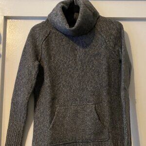 BANANA REPUBLIC  Merino Wool Cowl Neck Sweater Gray Sz Medium